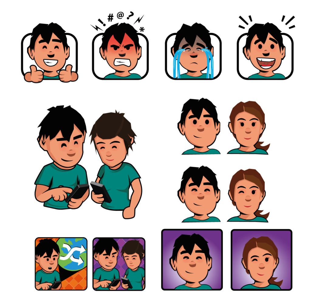 ilustración de personajes vectoriales